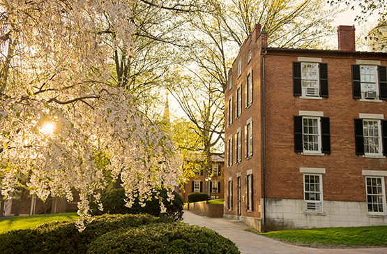 campus in the spring