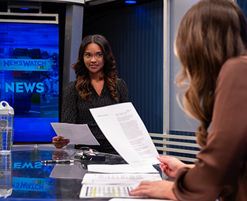 WOUB News watch Studio Broadcast